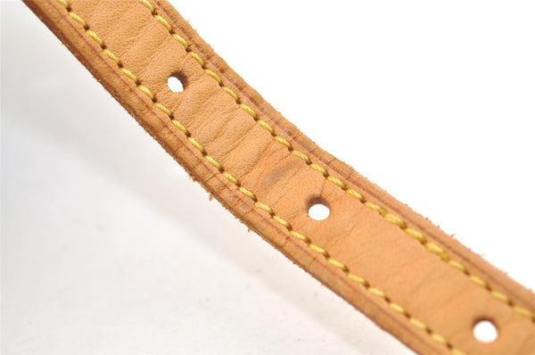 Authentic Louis Vuitton Leather Shoulder Strap For Bucket PM 27.6" Beige 3274K
