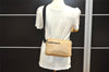 Authentic PRADA Sports Canvas Leather Shoulder Cross Body Bag Purse Beige 3275I