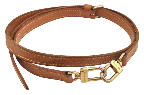 Authentic Louis Vuitton Leather Shoulder Strap Beige 40.7-47.8" LV 3276K