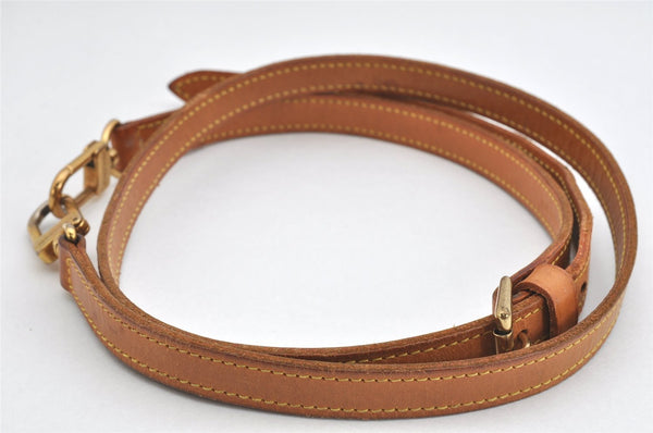 Authentic Louis Vuitton Leather Shoulder Strap Beige 40.7-47.8" LV 3276K