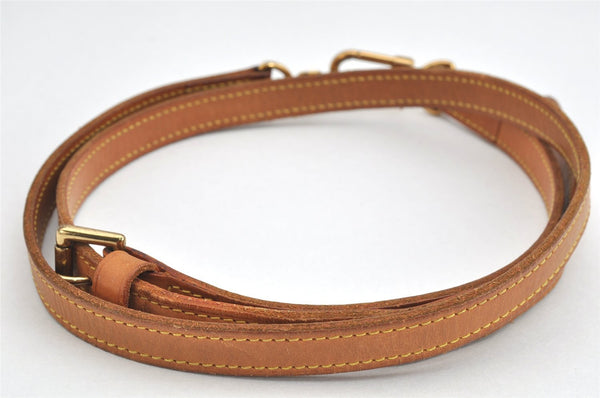 Authentic Louis Vuitton Leather Shoulder Strap Beige 40.7-47.8" LV 3276K