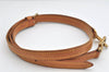 Authentic Louis Vuitton Leather Shoulder Strap Beige 40.7-47.8" LV 3276K