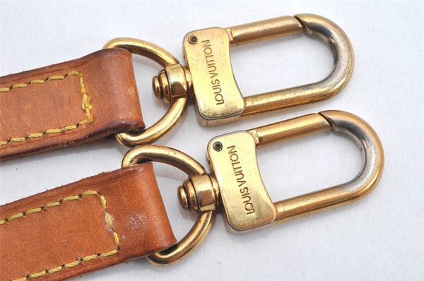 Authentic Louis Vuitton Leather Shoulder Strap Beige 40.7-47.8" LV 3276K