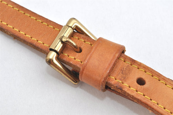 Authentic Louis Vuitton Leather Shoulder Strap Beige 40.7-47.8" LV 3276K