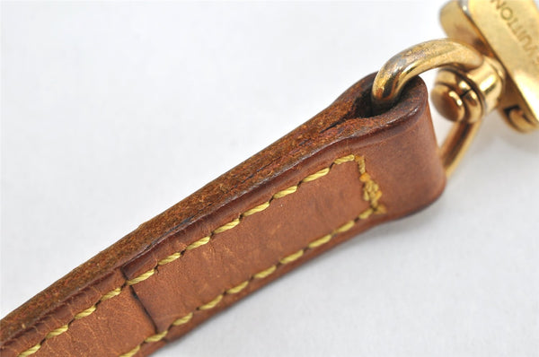 Authentic Louis Vuitton Leather Shoulder Strap Beige 40.7-47.8" LV 3276K