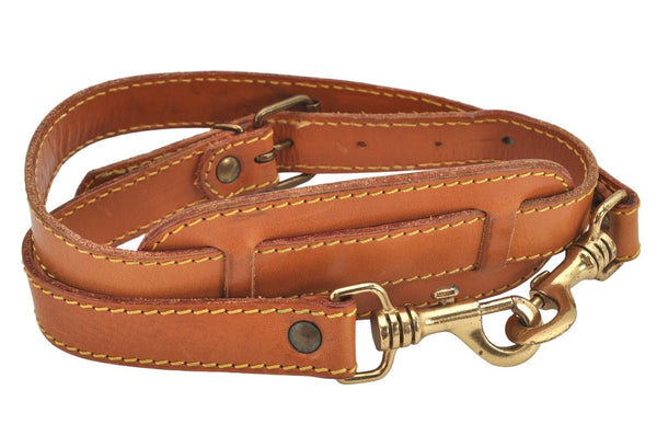 Authentic Louis Vuitton Leather Shoulder Strap Beige 38-42.9" LV 3278K