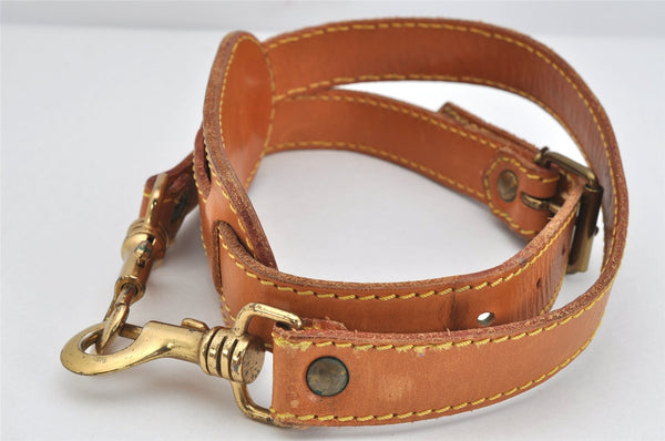 Authentic Louis Vuitton Leather Shoulder Strap Beige 38-42.9" LV 3278K