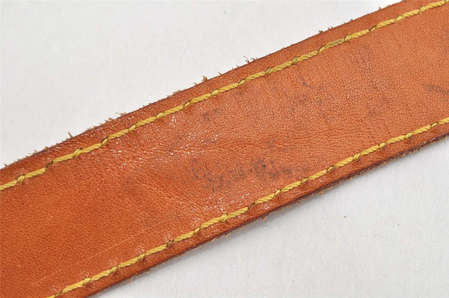 Authentic Louis Vuitton Leather Shoulder Strap Beige 38-42.9