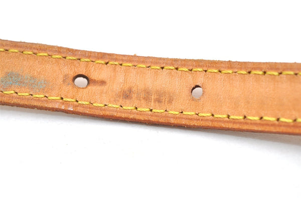 Authentic Louis Vuitton Leather Shoulder Strap For Bucket PM 27.6" Beige 3279K