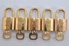 Authentic Louis Vuitton Padlock & Keys 10Set LV 3282K