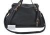 Authentic Chloe Paraty Large 2Way Shoulder Tote Bag Leather Black 3283J