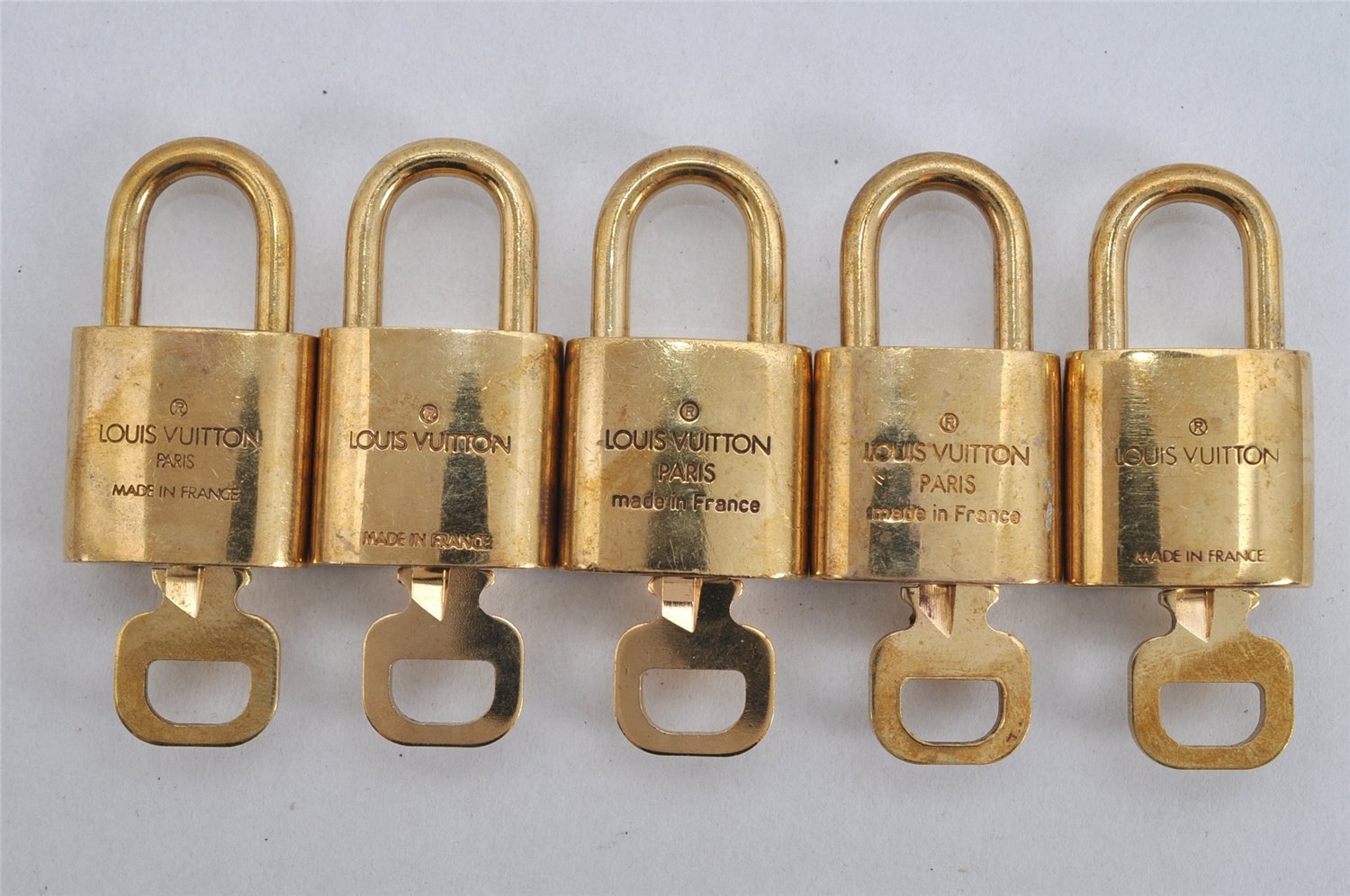 Authentic Louis Vuitton Padlock & Keys 10Set LV 3283K