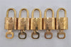 Authentic Louis Vuitton Padlock & Keys 10Set LV 3283K