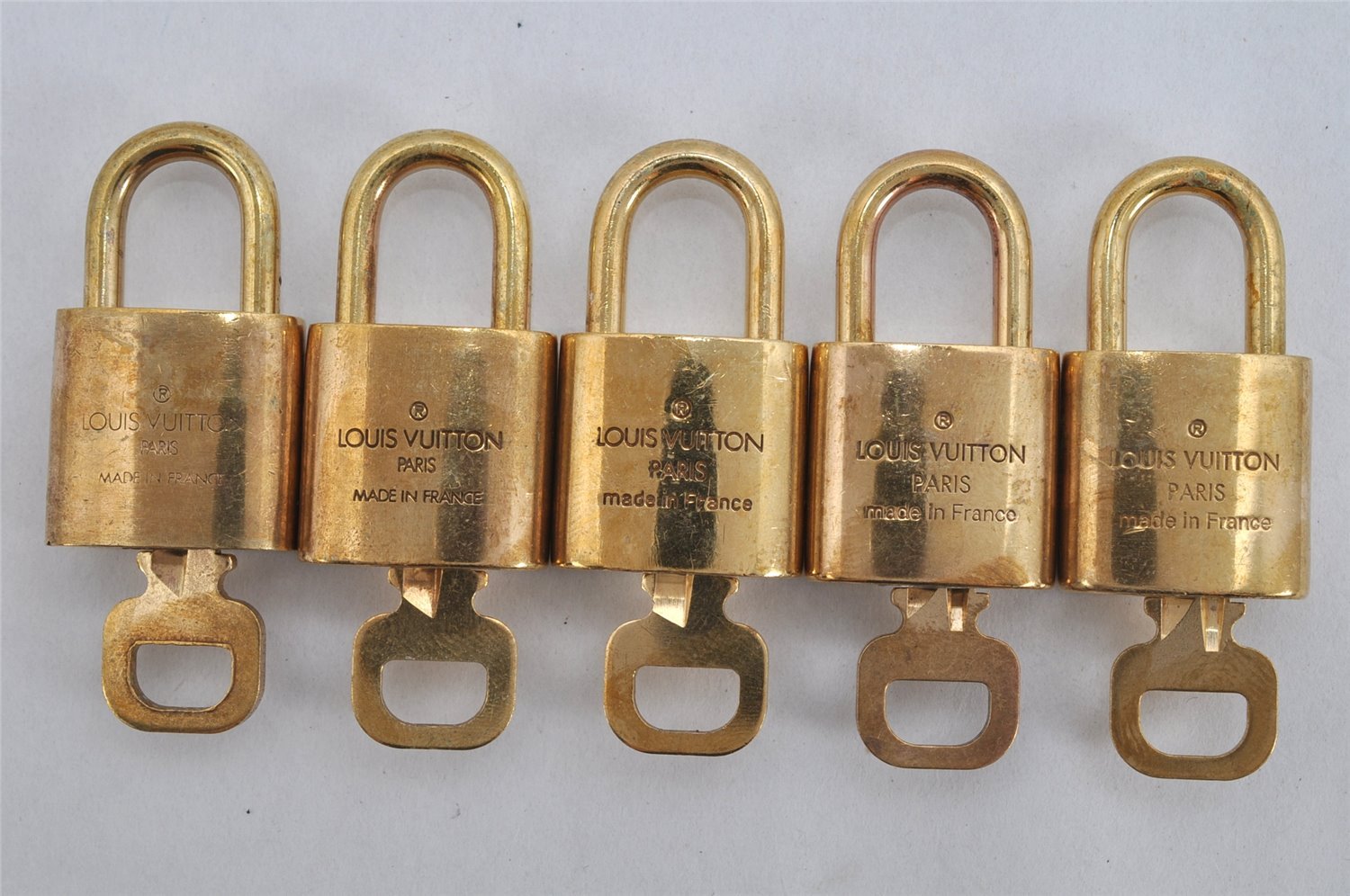 Authentic Louis Vuitton Padlock & Keys 10Set LV 3283K