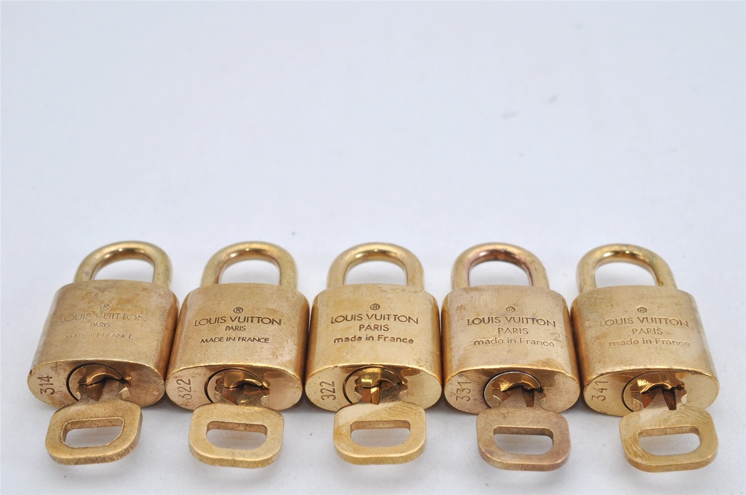 Authentic Louis Vuitton Padlock & Keys 10Set LV 3283K