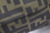 Authentic FENDI Zucca Vintage Shoulder Tote Bag Nylon Leather Brown 3284I