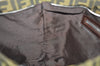 Authentic FENDI Zucca Vintage Shoulder Tote Bag Nylon Leather Brown 3284I