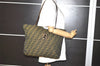 Authentic FENDI Zucca Vintage Shoulder Tote Bag Nylon Leather Brown 3284I
