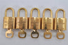 Authentic Louis Vuitton Padlock & Keys 10Set LV 3284K