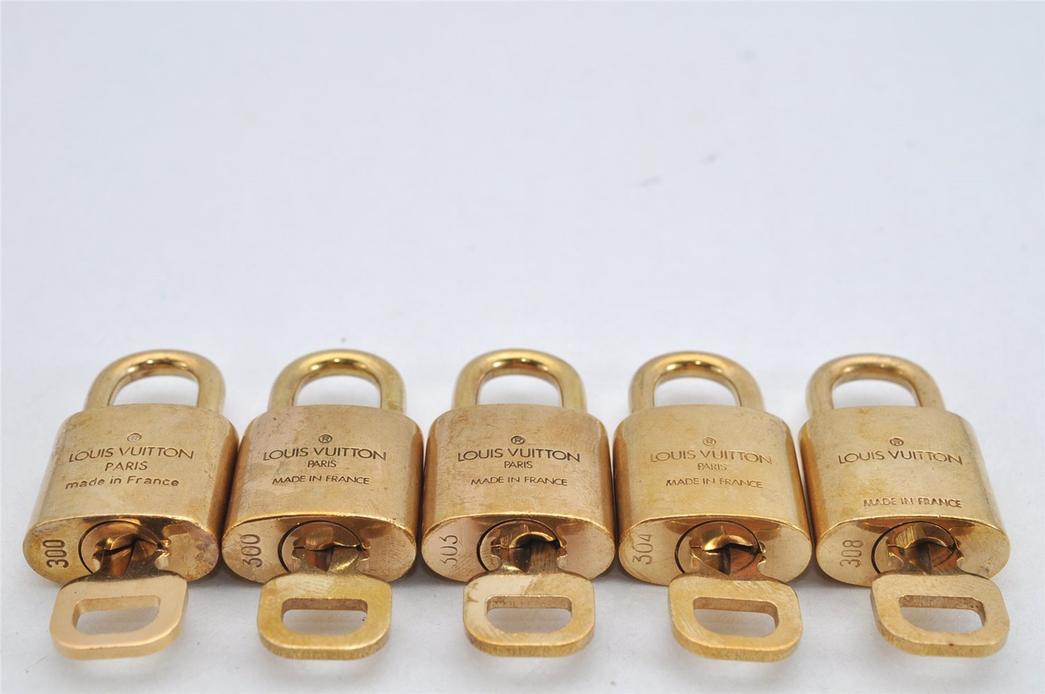 Authentic Louis Vuitton Padlock & Keys 10Set LV 3284K