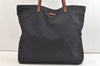Authentic GUCCI Shoulder Tote Bag GG Nylon Leather 295252 Navy Junk 3285K