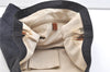 Authentic GUCCI Shoulder Tote Bag GG Nylon Leather 295252 Navy Junk 3285K