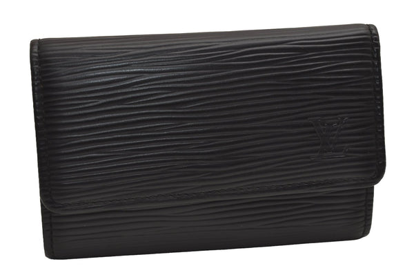 Authentic Louis Vuitton Epi Multicles 6 Key Case Black M63812 LV 3286J