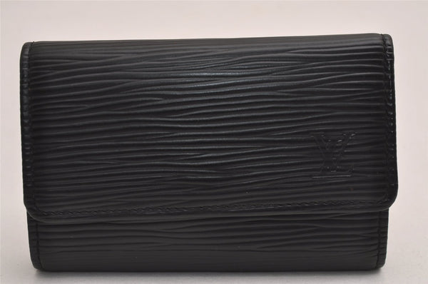 Authentic Louis Vuitton Epi Multicles 6 Key Case Black M63812 LV 3286J