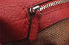 Authentic GUCCI Bamboo Daily 2Way Hand Shoulder Bag Leather 370880 Red 3287I