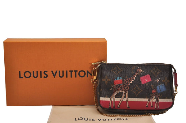 Auth Louis Vuitton Monogram Mini Pochette Accessoires Pouch M62087 LV Box 3287J