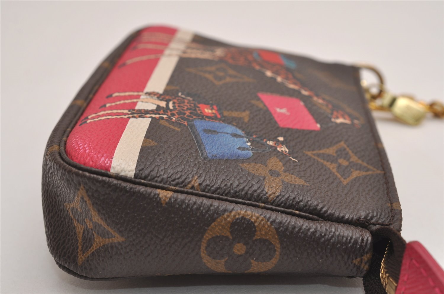 Auth Louis Vuitton Monogram Mini Pochette Accessoires Pouch M62087 LV Box 3287J