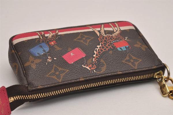 Auth Louis Vuitton Monogram Mini Pochette Accessoires Pouch M62087 LV Box 3287J