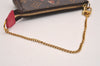 Auth Louis Vuitton Monogram Mini Pochette Accessoires Pouch M62087 LV Box 3287J