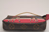 Auth Louis Vuitton Monogram Mini Pochette Accessoires Pouch M62087 LV Box 3287J