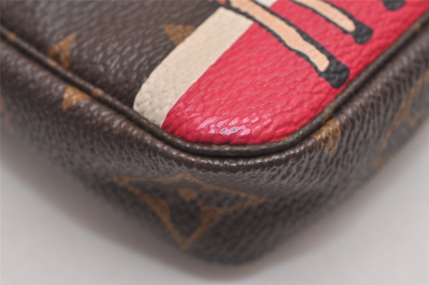 Auth Louis Vuitton Monogram Mini Pochette Accessoires Pouch M62087 LV Box 3287J