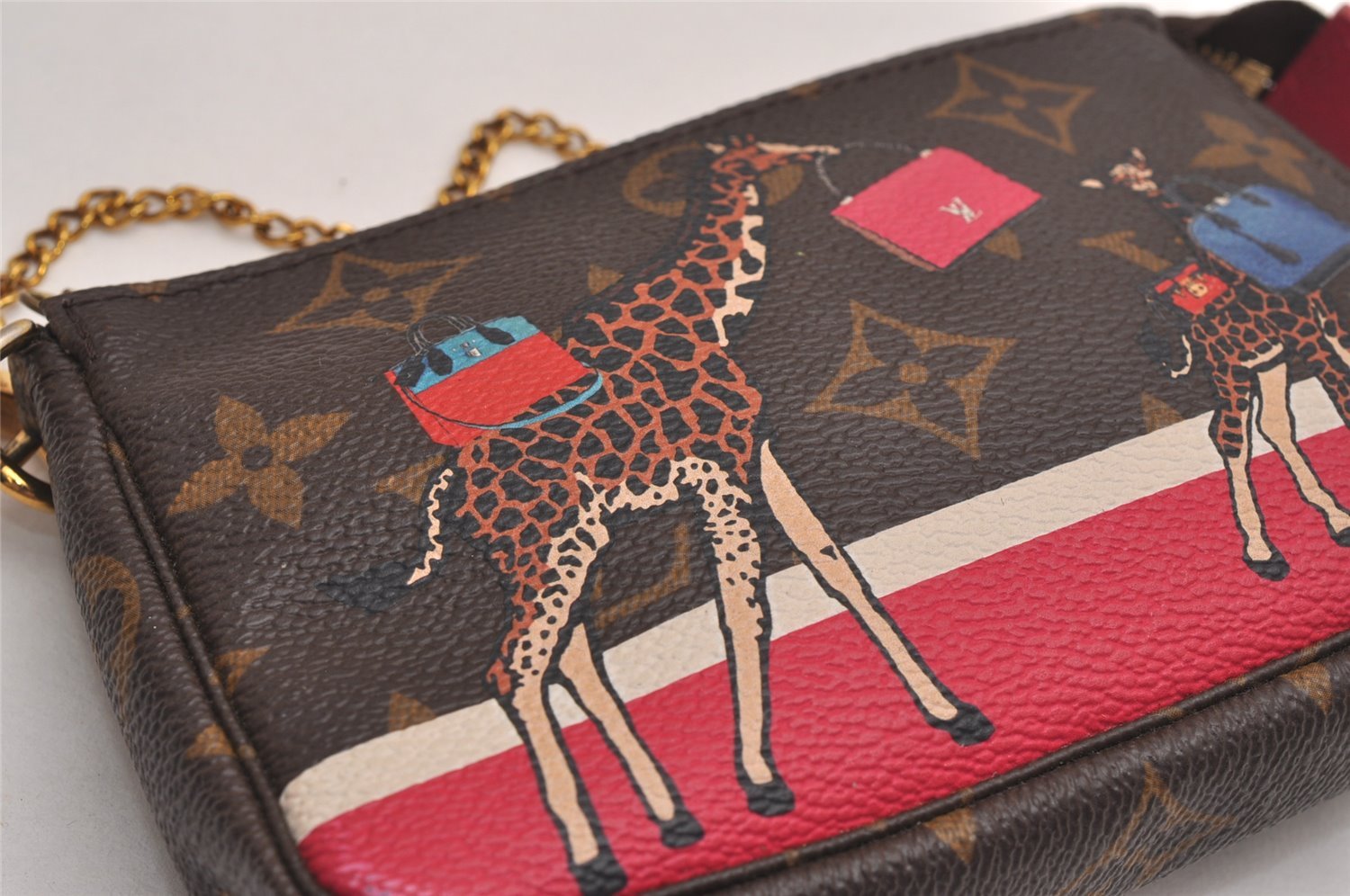 Auth Louis Vuitton Monogram Mini Pochette Accessoires Pouch M62087 LV Box 3287J