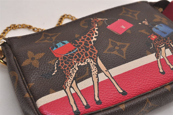 Auth Louis Vuitton Monogram Mini Pochette Accessoires Pouch M62087 LV Box 3287J