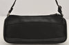 Authentic GUCCI Vintage Hand Bag Pouch Purse Canvas Leather 92820 Black 3287K