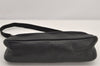 Authentic GUCCI Vintage Hand Bag Pouch Purse Canvas Leather 92820 Black 3287K