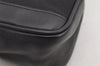 Authentic GUCCI Vintage Hand Bag Pouch Purse Canvas Leather 92820 Black 3287K