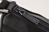 Authentic GUCCI Vintage Hand Bag Pouch Purse Canvas Leather 92820 Black 3287K