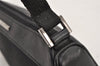 Authentic GUCCI Vintage Hand Bag Pouch Purse Canvas Leather 92820 Black 3287K