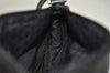 Authentic GUCCI Vintage Hand Bag Pouch Purse Canvas Leather 92820 Black 3287K