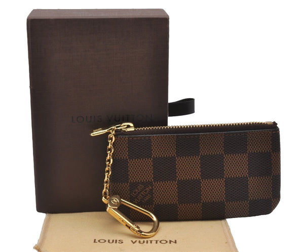 Authentic Louis Vuitton Damier Pochette Cles Coin Purse Case N62658 LV Box 3288J