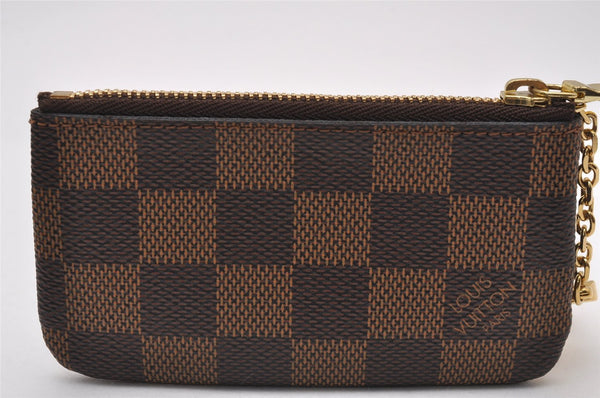 Authentic Louis Vuitton Damier Pochette Cles Coin Purse Case N62658 LV Box 3288J