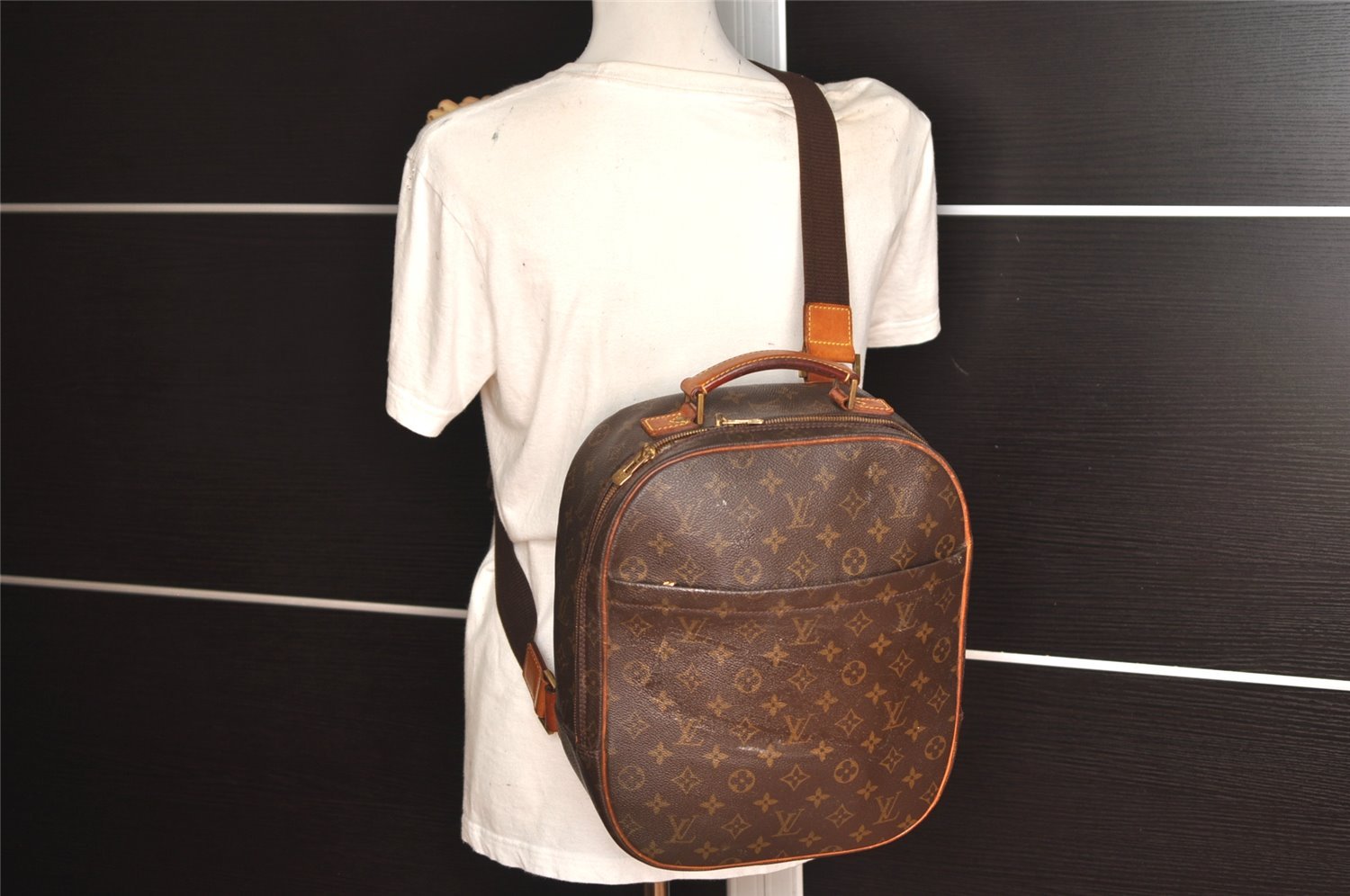 Auth Louis Vuitton Monogram Packall Sac A Dos Shoulder Cross Bag M51132 LV 3288K