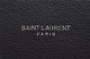 Authentic SAINT LAURENT Vintage Clutch Bag Pouch Purse Leather Black 3289J