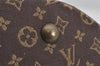 Auth Louis Vuitton Monogram Mini Lin Bucket PM Shoulder Bag M95226 Brown 3289K