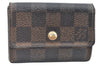 Authentic Louis Vuitton Damier Porte Monnaie Plat Coin Purse N61930 LV 3290H