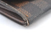 Authentic Louis Vuitton Damier Porte Monnaie Plat Coin Purse N61930 LV 3290H